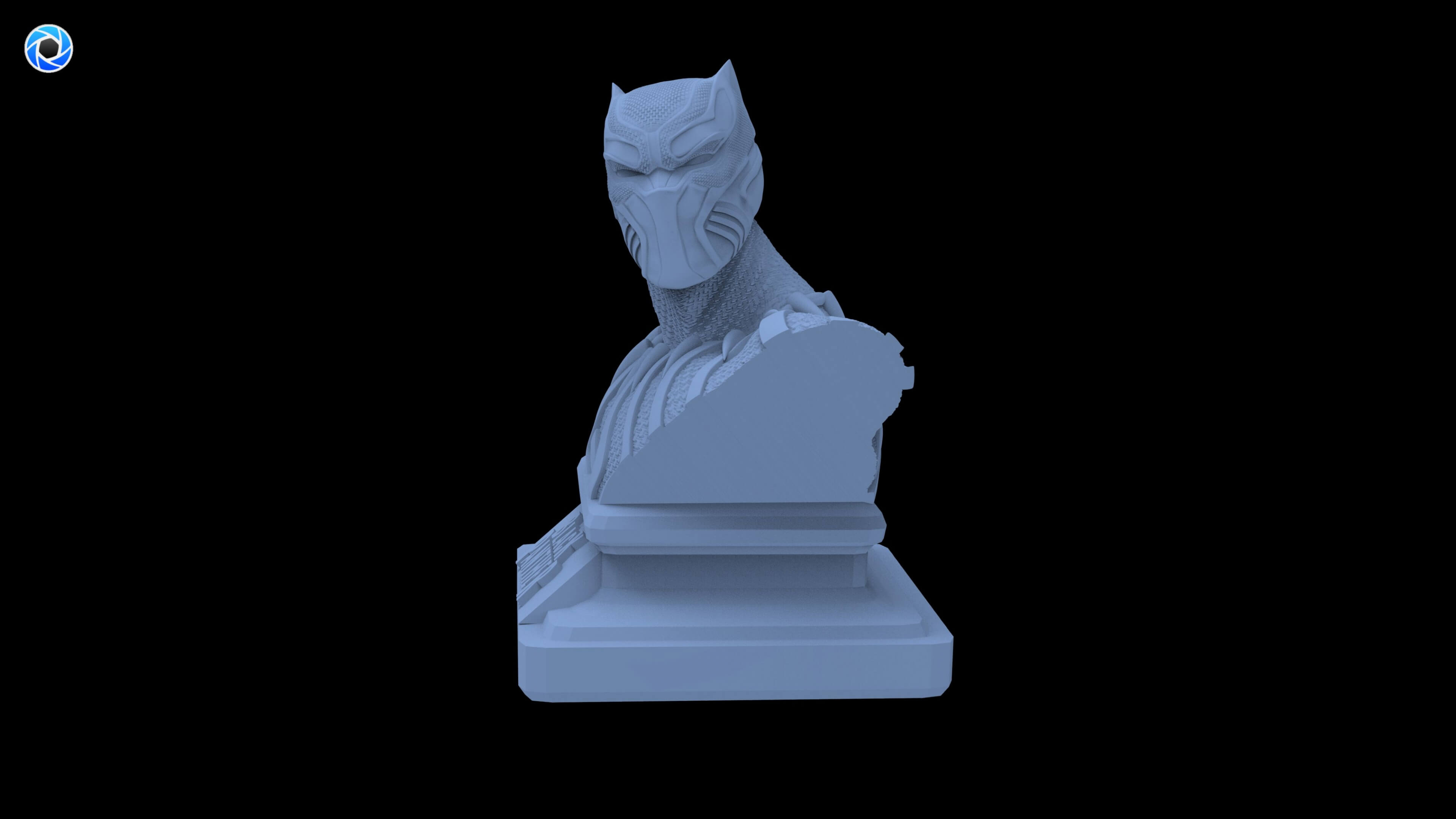Black Panther Bust 3D Model