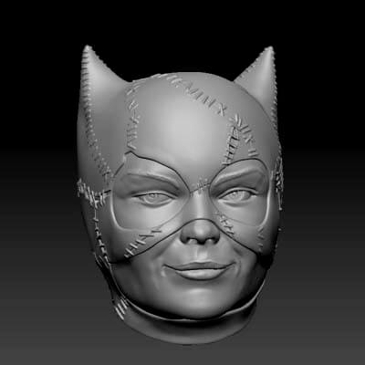 Catwoman Bust 3D Print