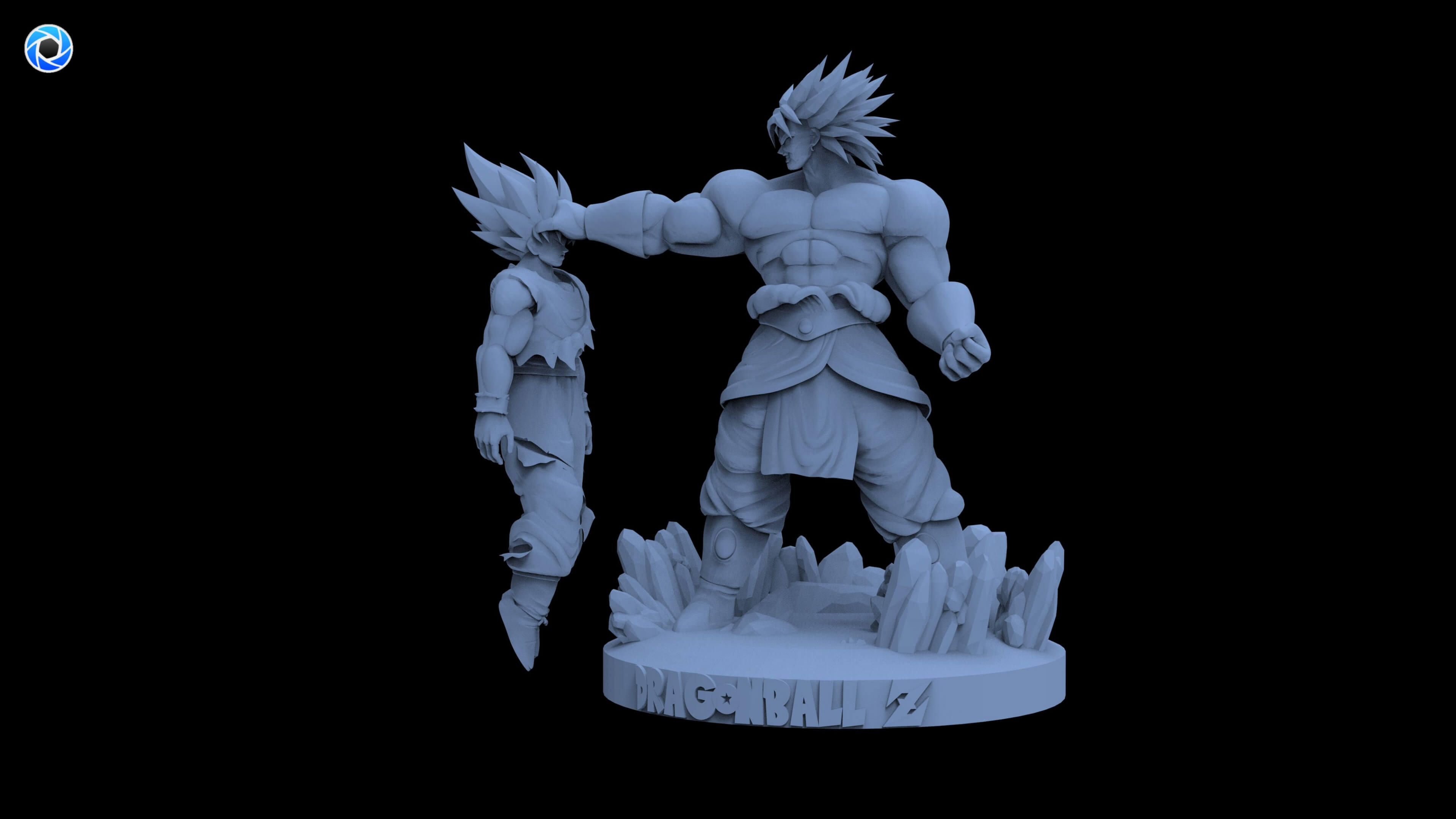 Broly vs Goku 3D Model