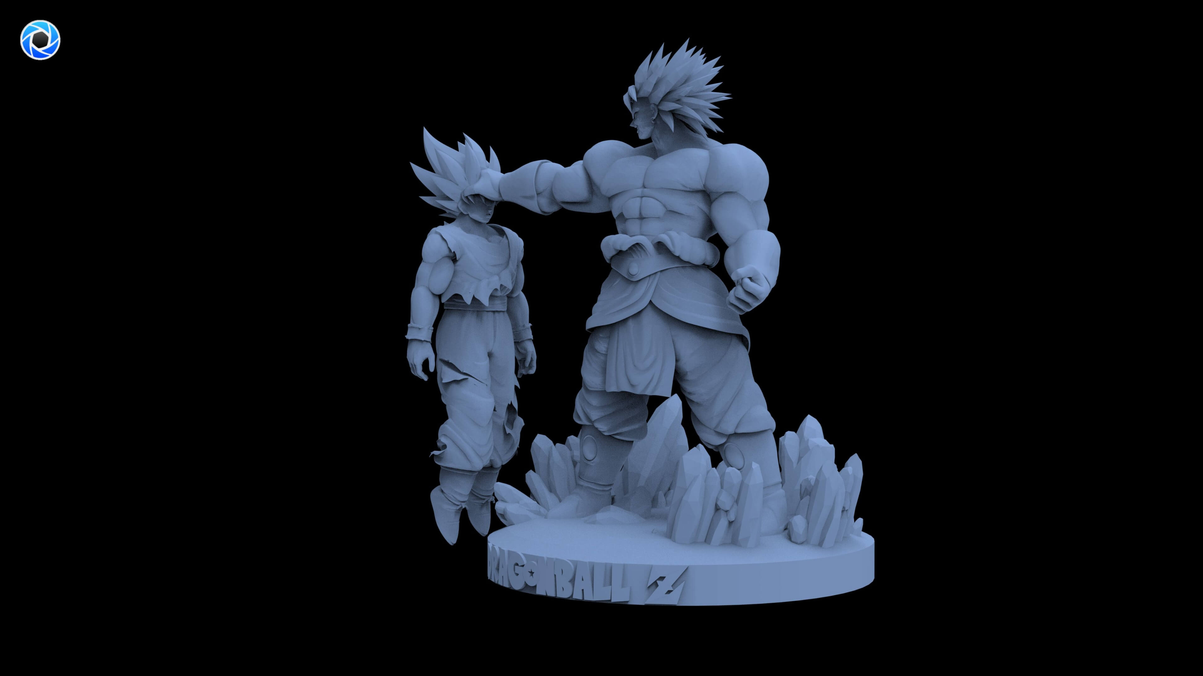 Broly vs Goku 3D Model