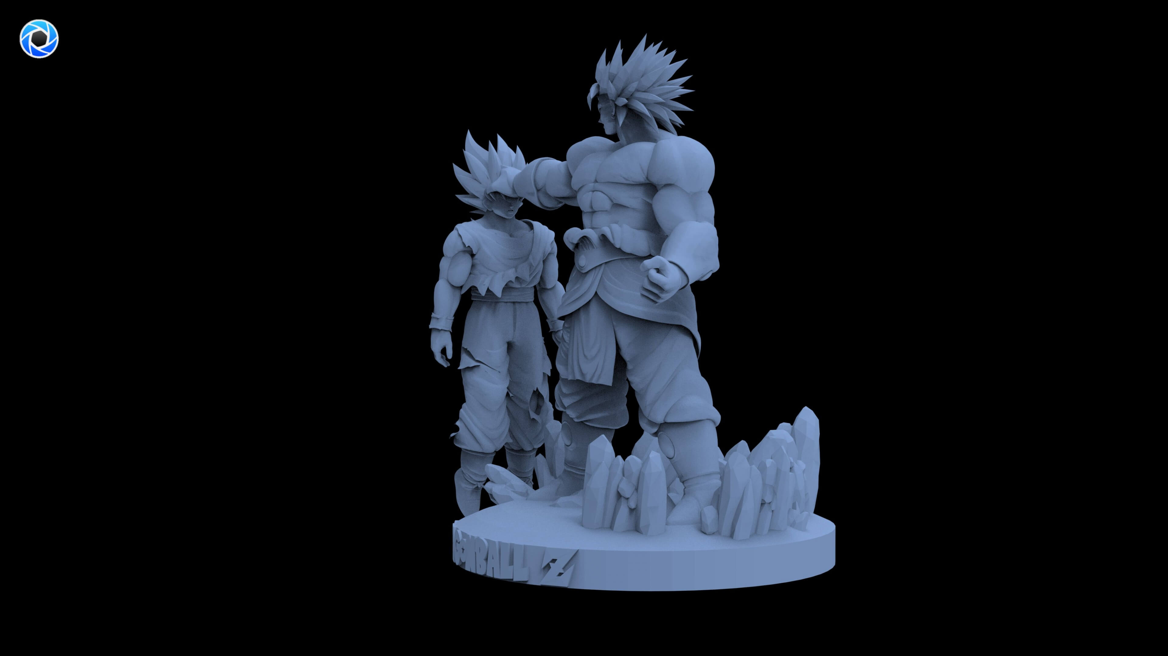 Broly vs Goku 3D Model
