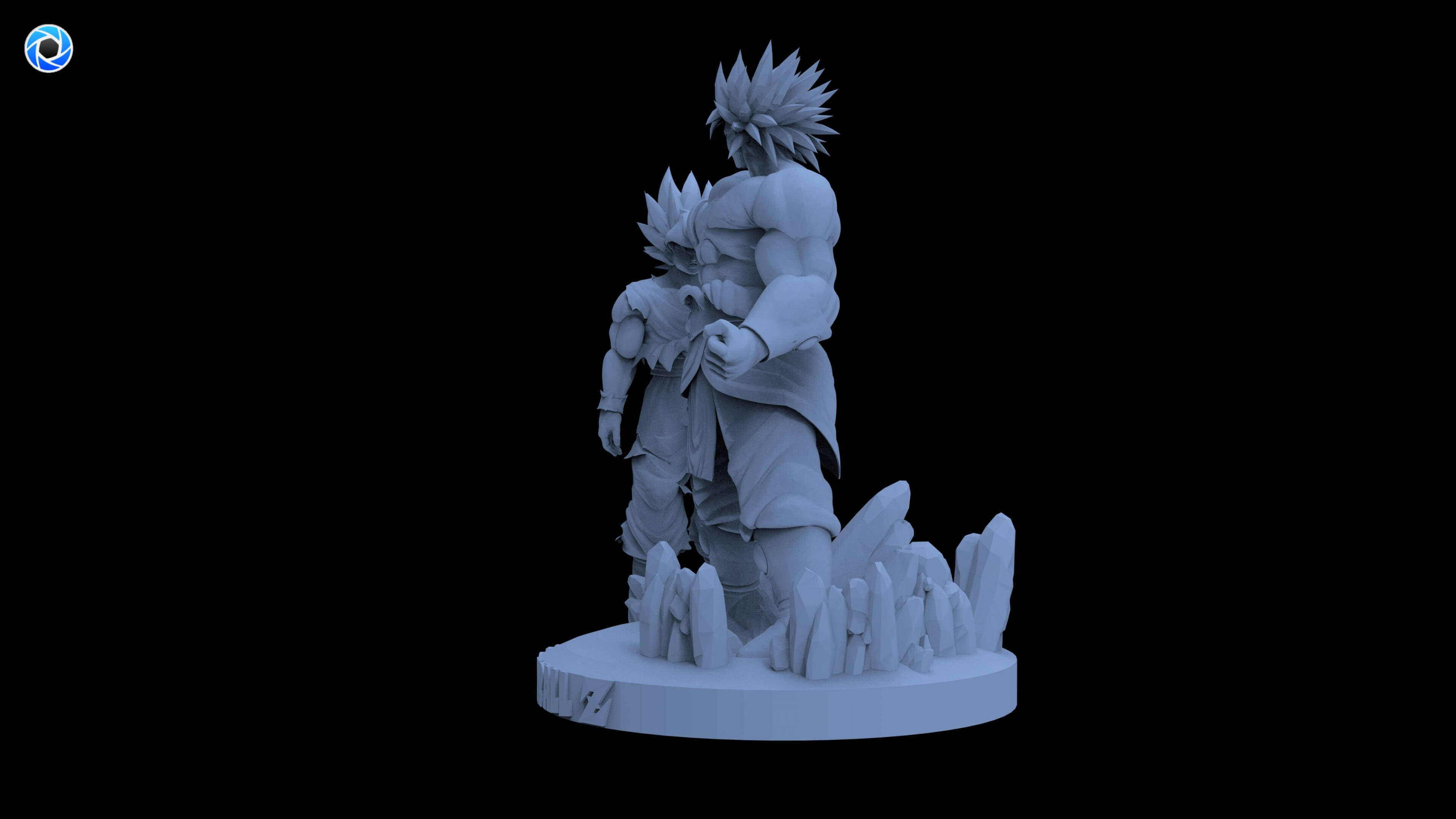 Broly vs Goku 3D Model