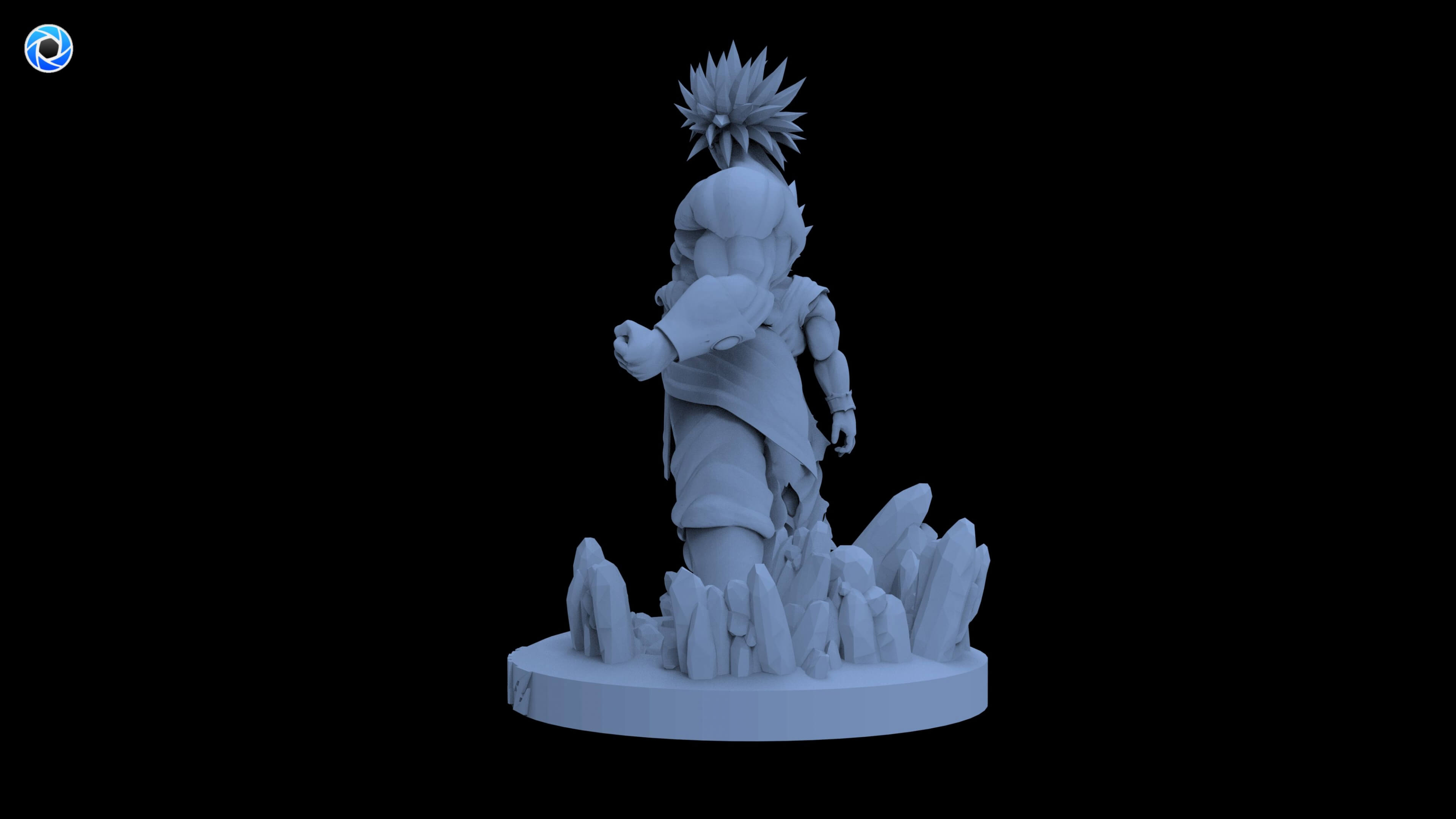 Broly vs Goku 3D Model