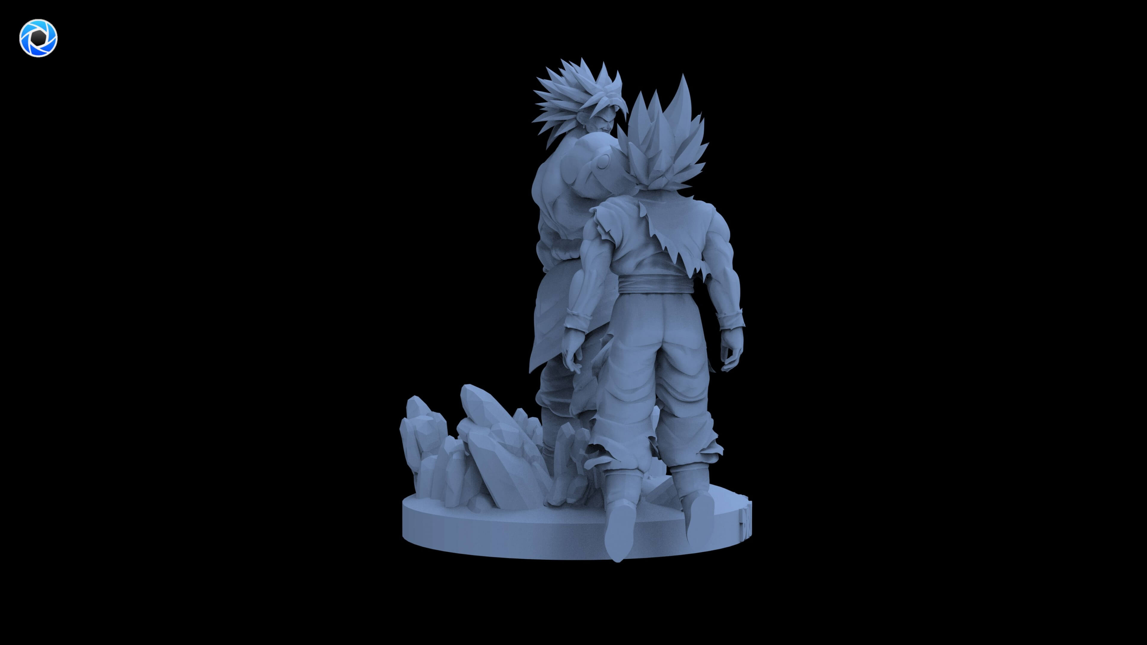 Broly vs Goku 3D Model
