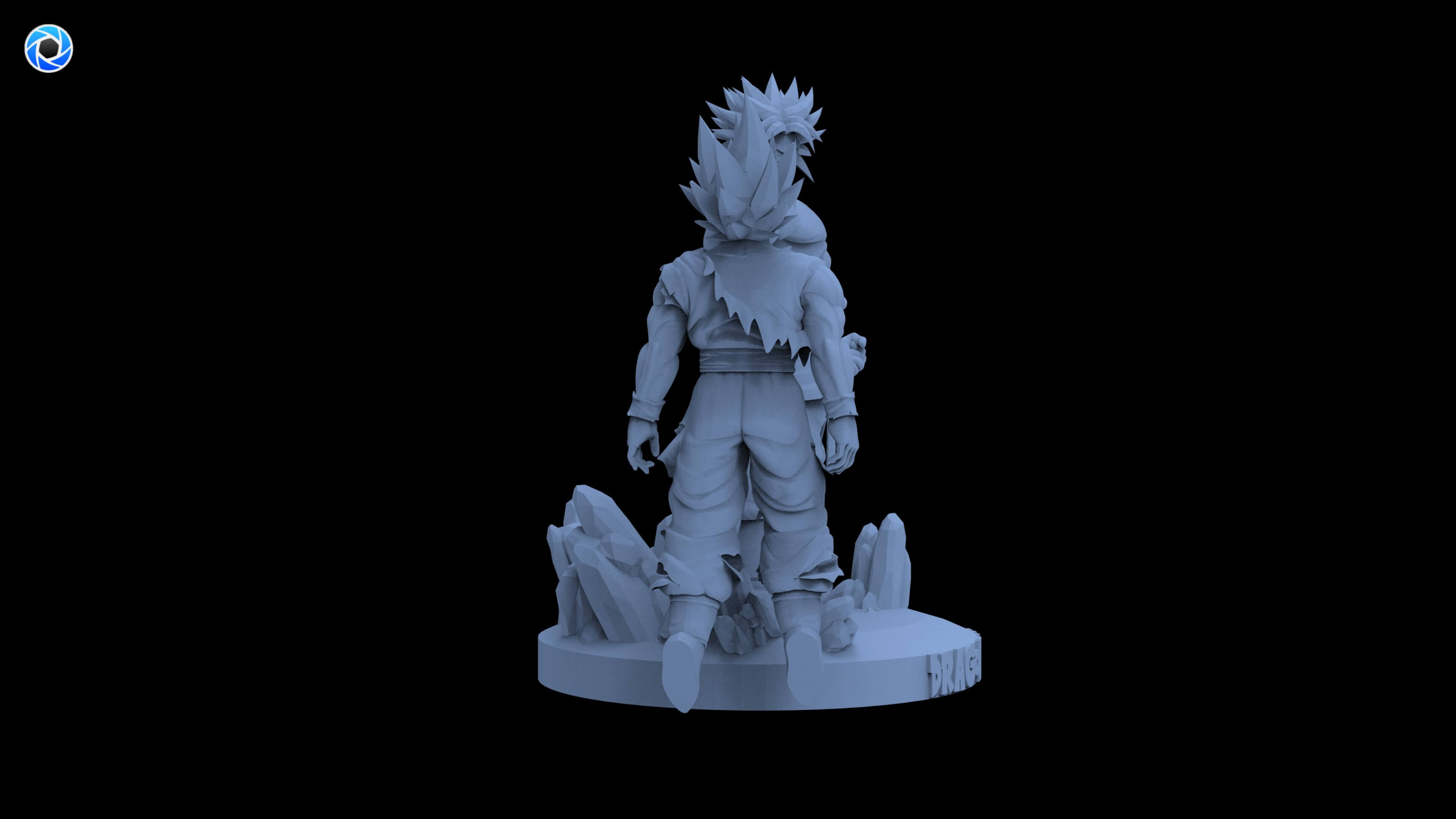 Broly vs Goku 3D Model