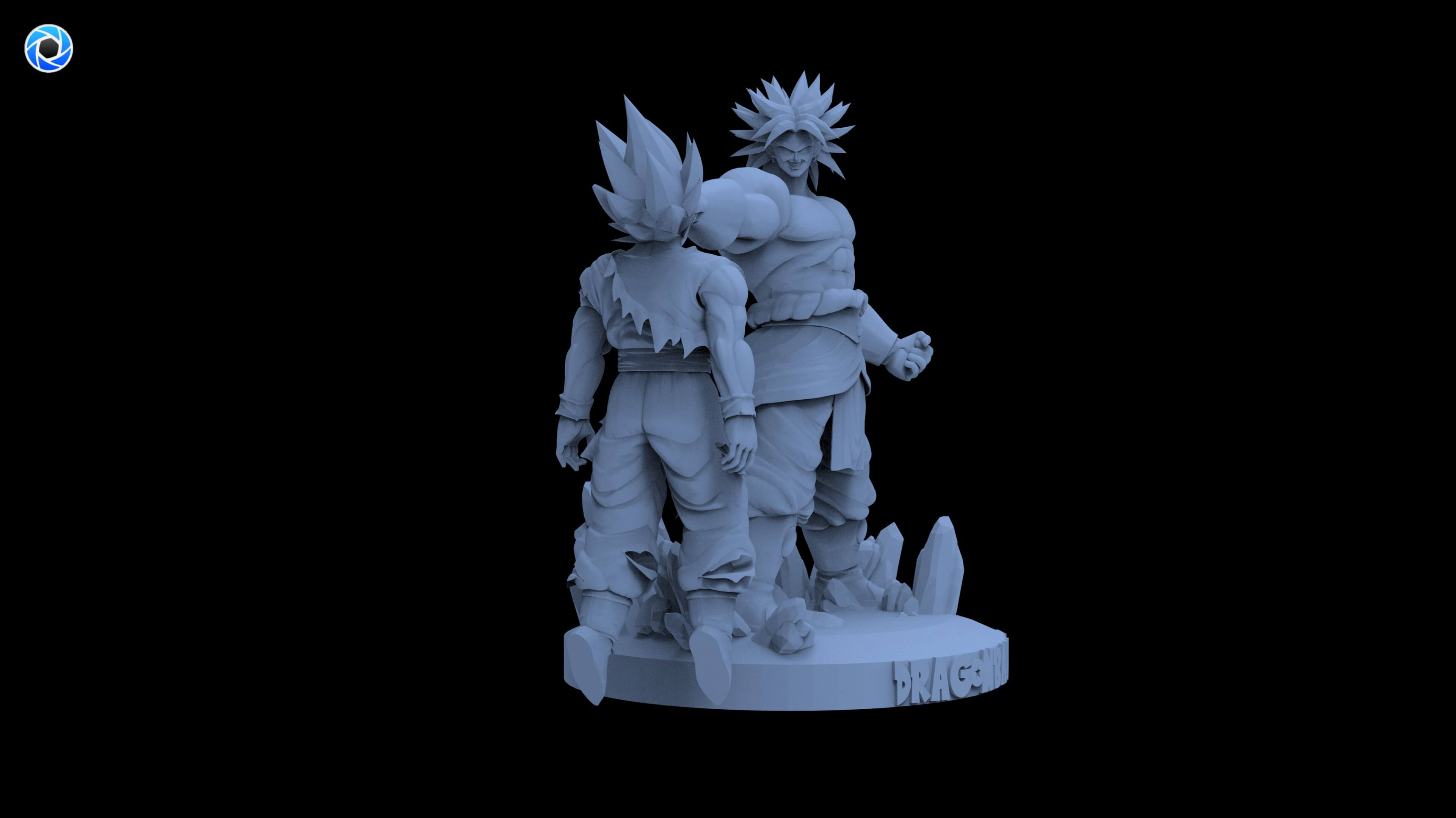 Broly vs Goku 3D Model