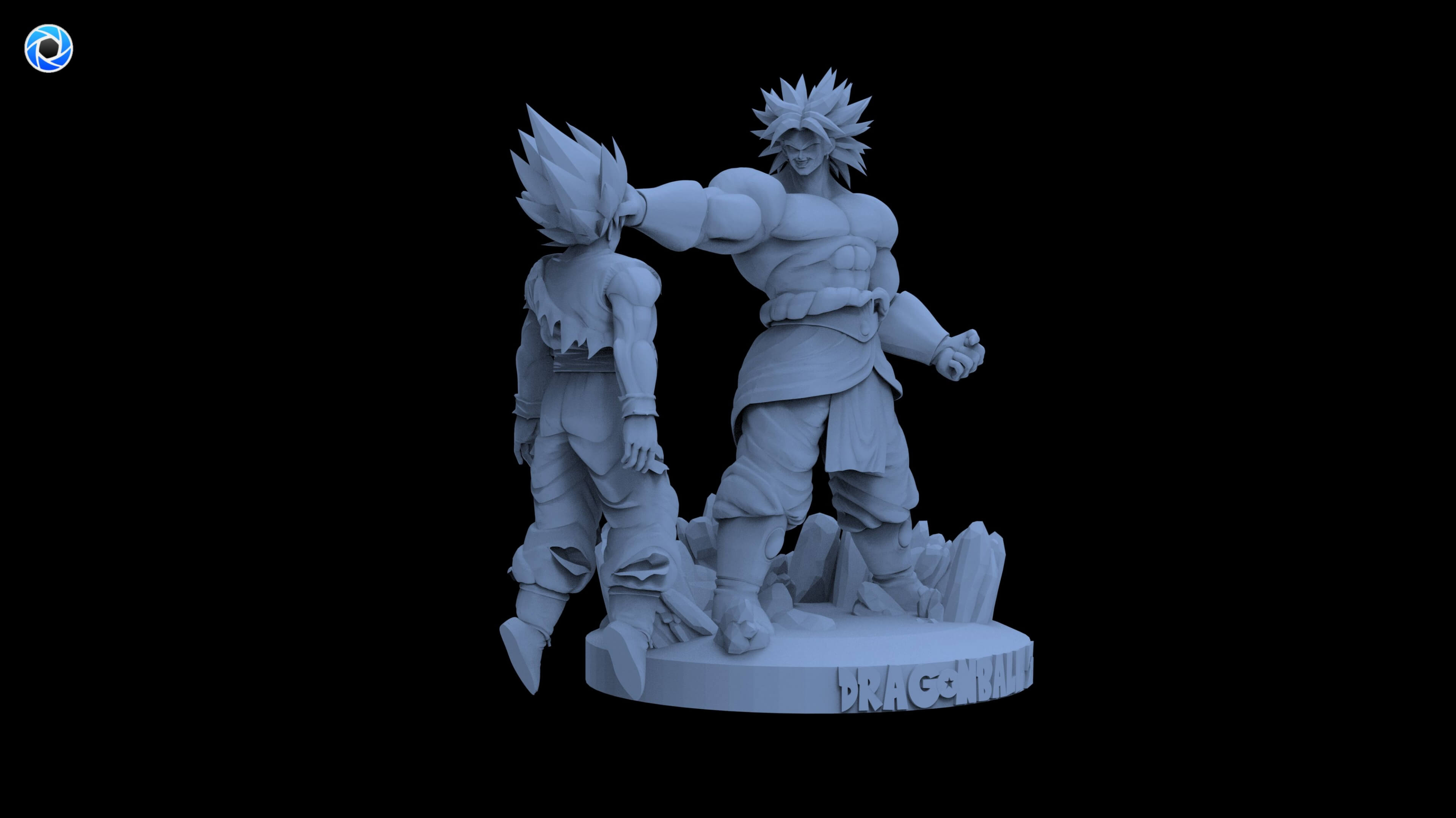 Broly vs Goku 3D Model