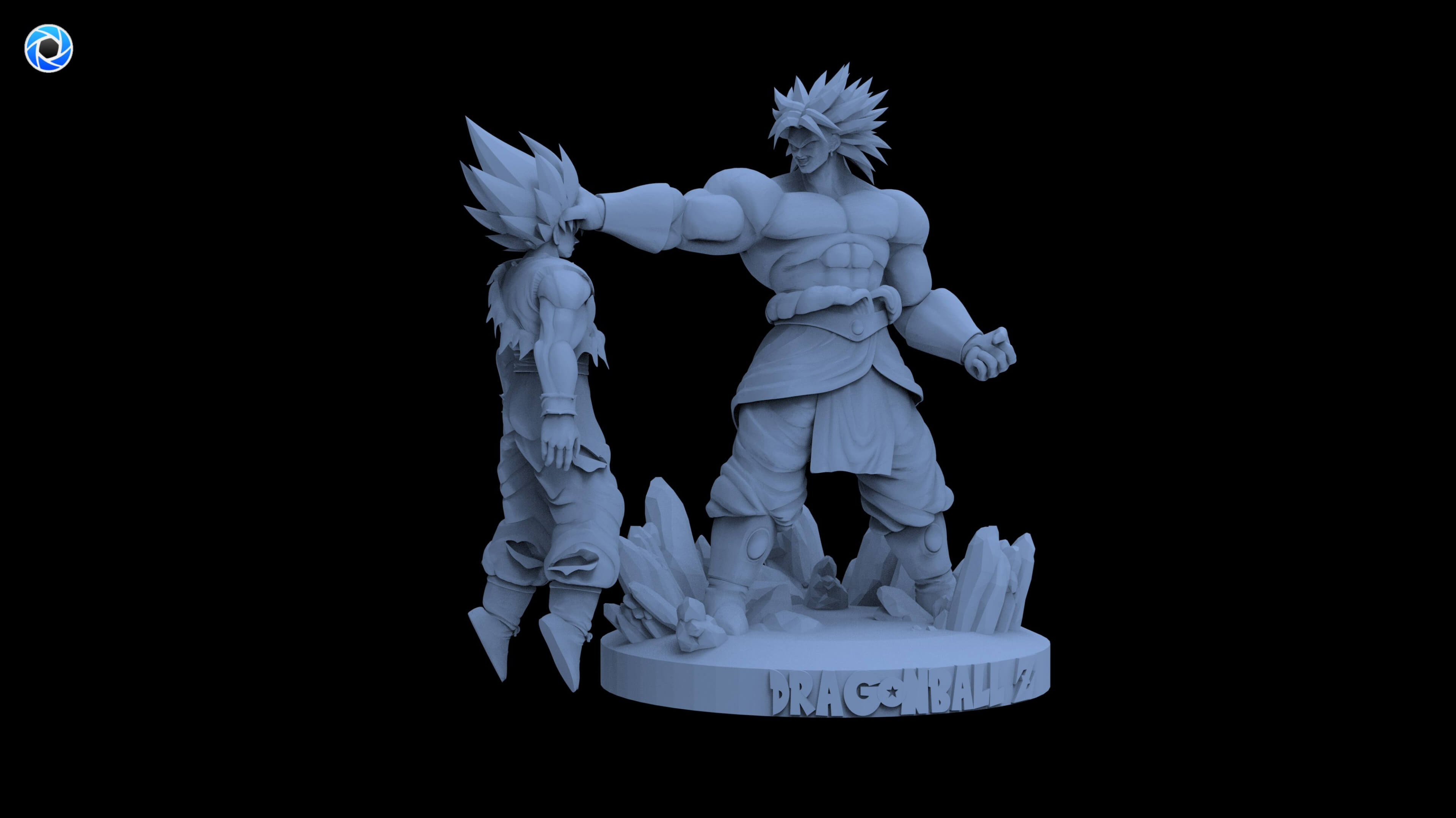 Broly vs Goku 3D Model