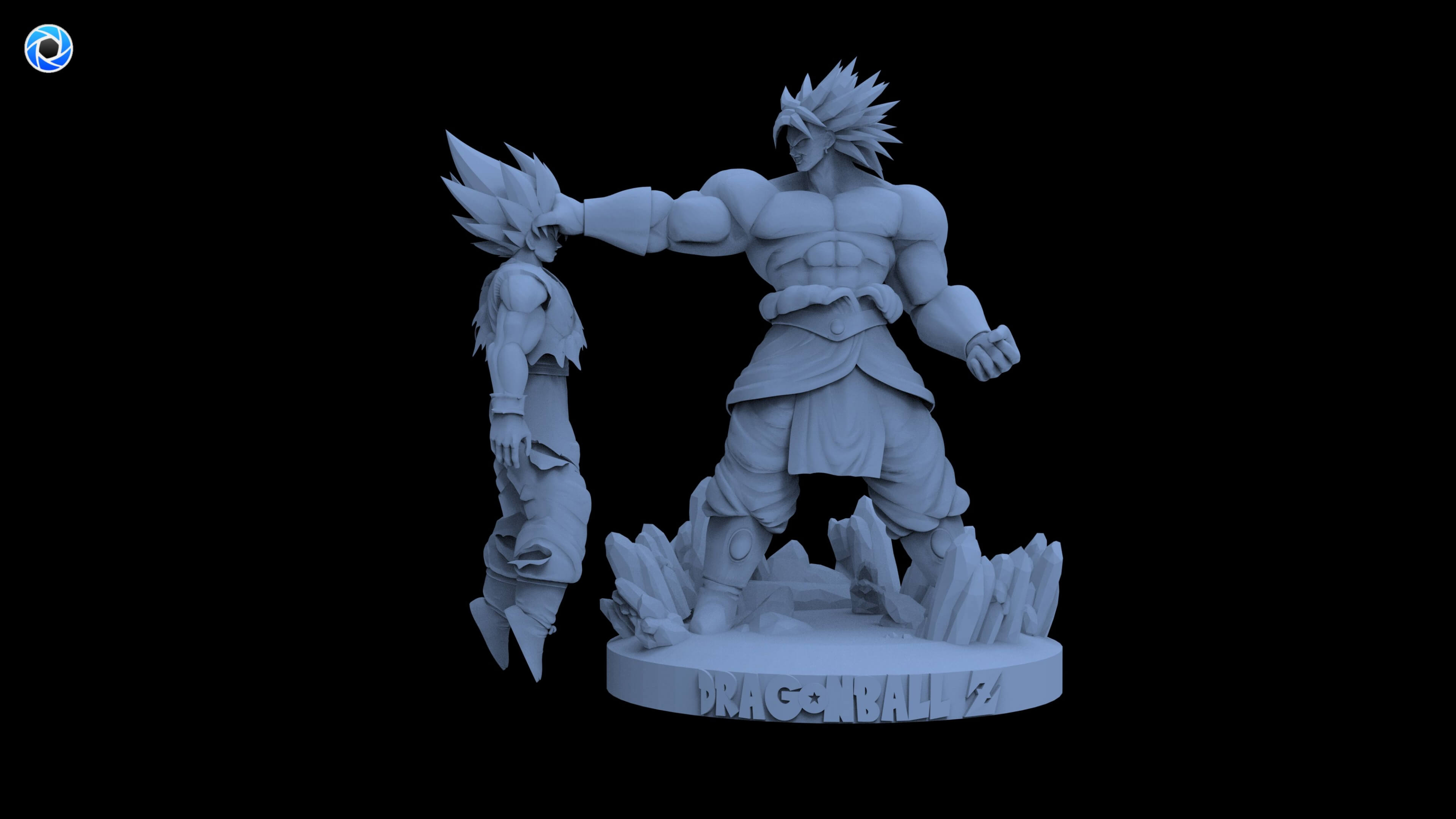 Broly vs Goku 3D Model