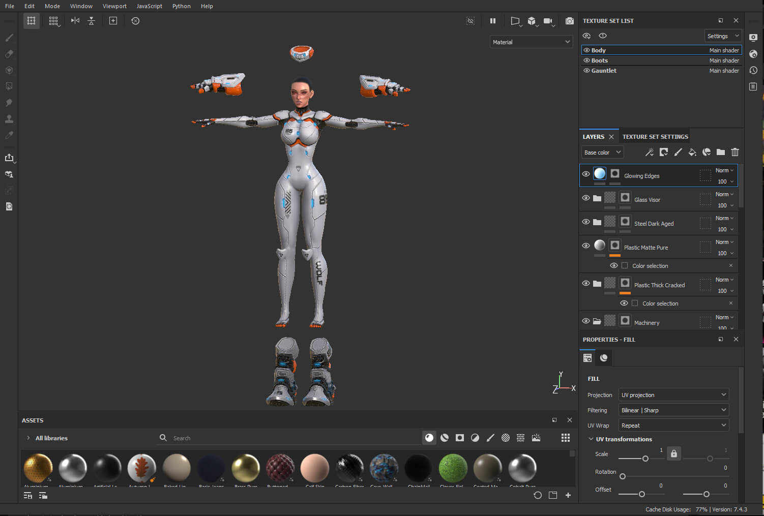 Ferra Cybernetic Mecha Pilot 3D Render, Digital Artwork by Hisqiefurqoni