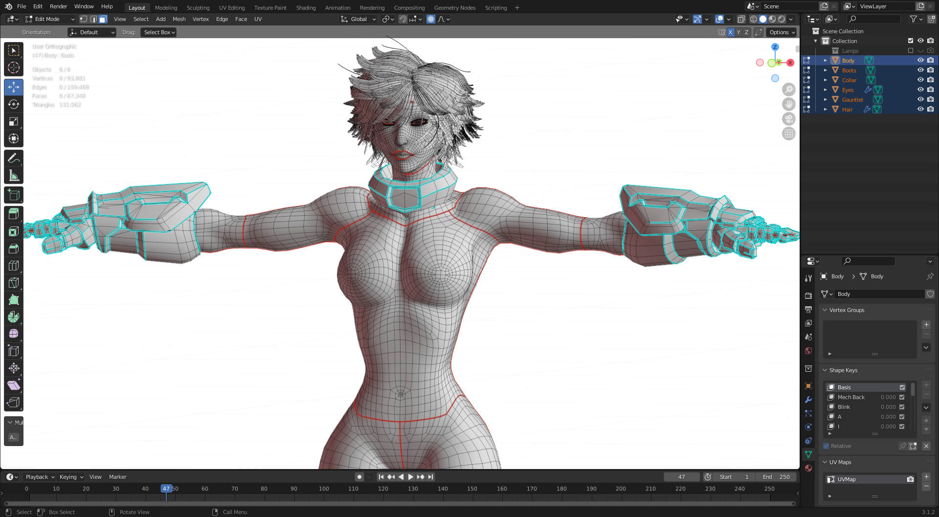 Ferra  Cybernetic Mecha Pilot 3D Render, Digital Artwork by Hisqiefurqoni
