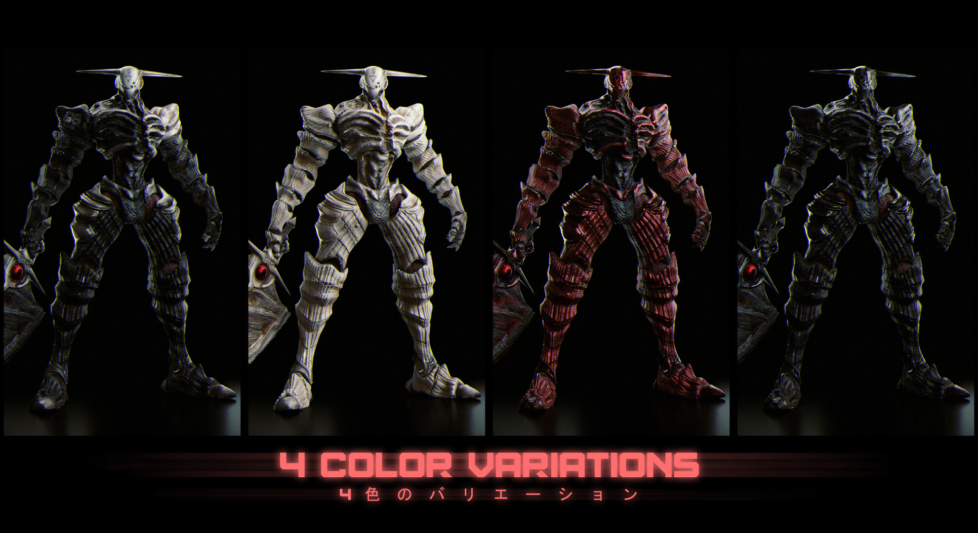 Stylized Humanoid Monsters - Odin 3D Model