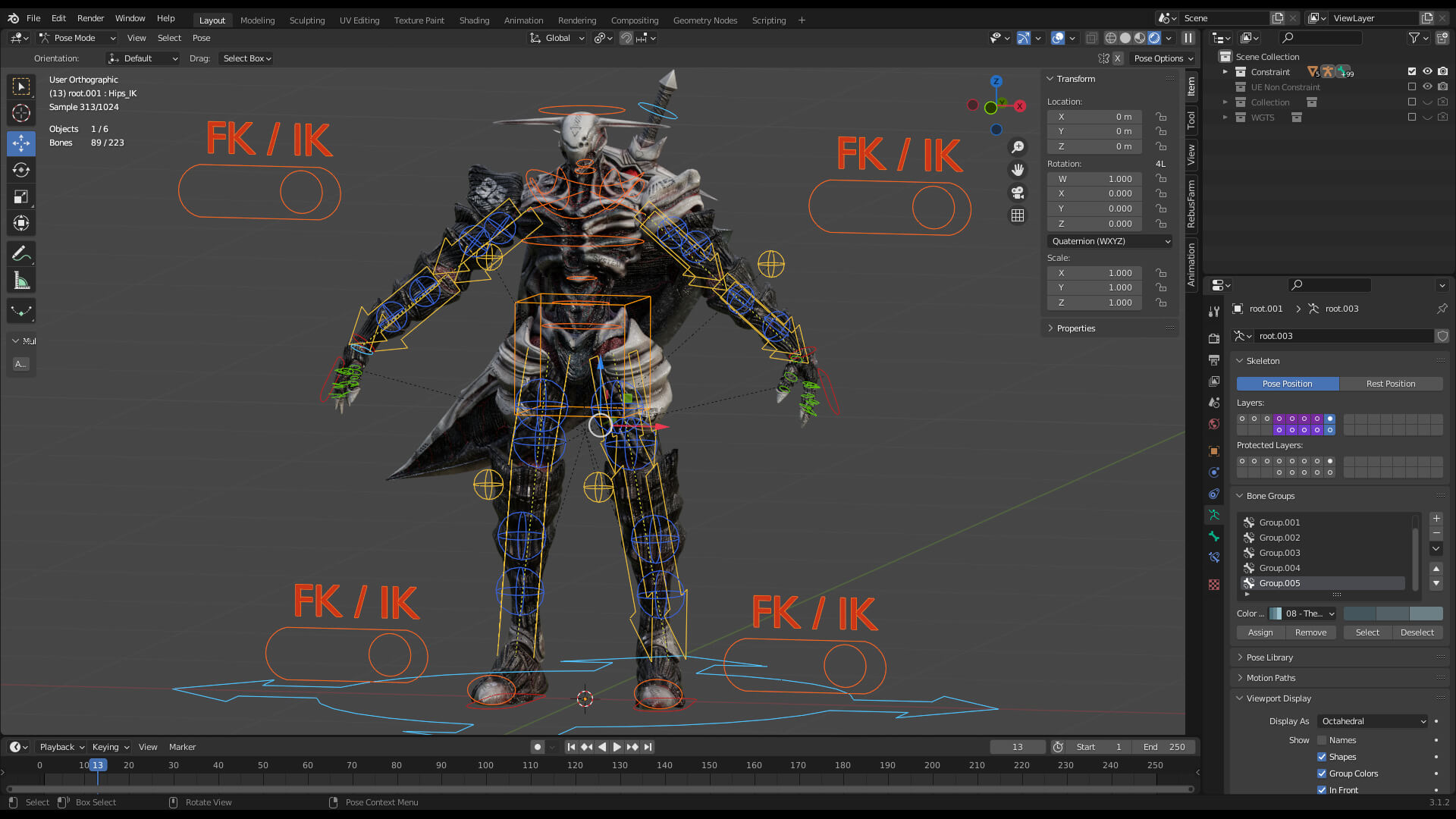 Stylized Humanoid Monsters - Odin 3D Model