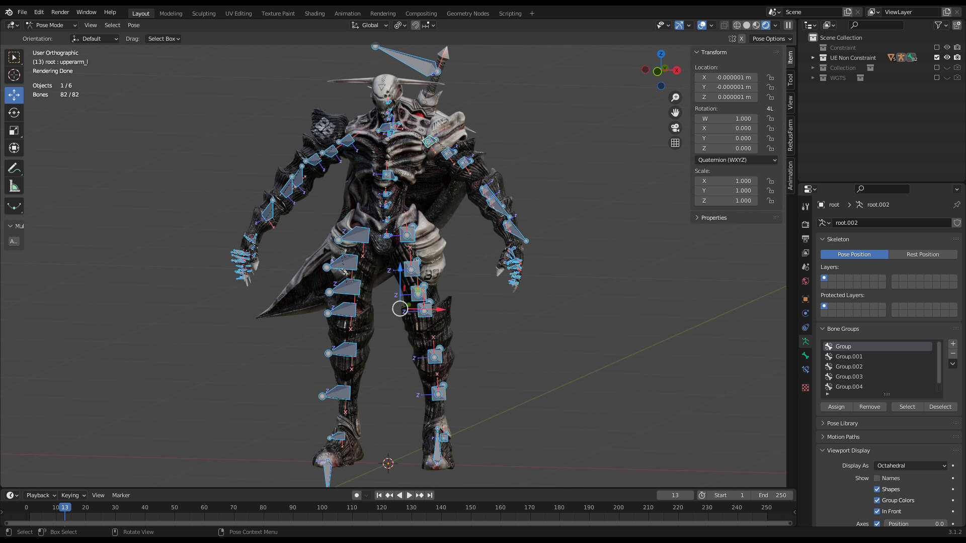 Stylized Humanoid Monsters - Odin 3D Model