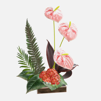 Artificial Anthurium 01