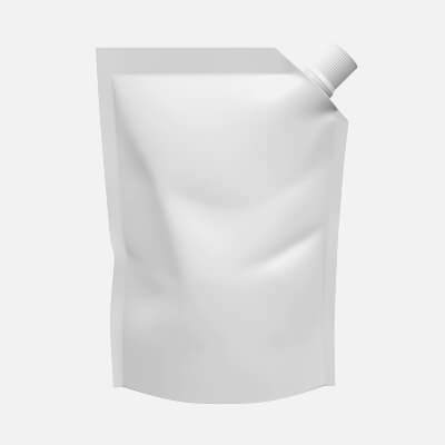 Blank Pouch Bag with Corner Spout Lid Mock Up 01