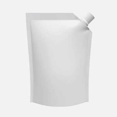 Blank Pouch Bag with Corner Spout Lid Mockup 03