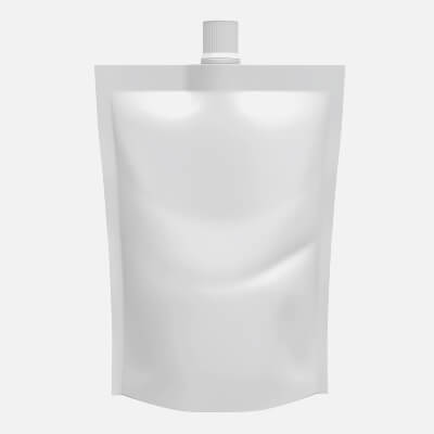 Blank Pouch Bag with Top Spout Lid Mock Up 02