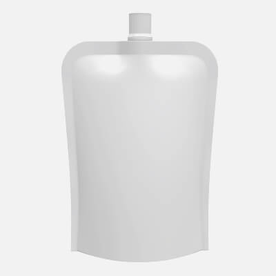 Blank Pouch Bag with Top Spout Lid Mock Up 03