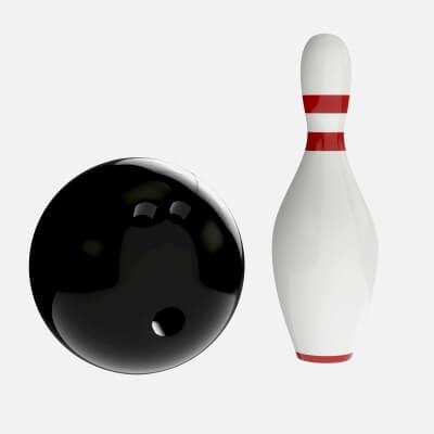 Bowling Ball and Pin