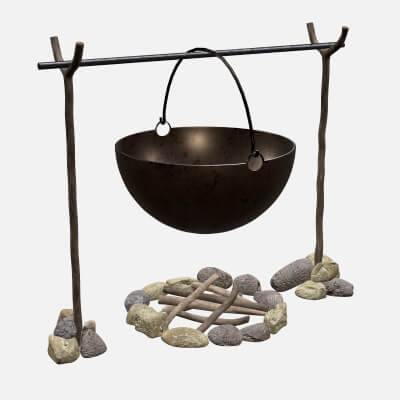 Campfire with Cauldron