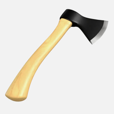 Carpenter Axe with Wooden Handle