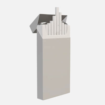 Cigarettes Super Slim Pack Opened V2
