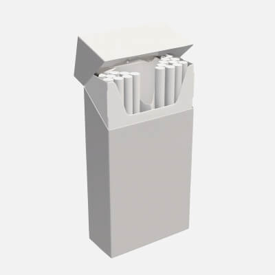 Cigarettes Super Slim Pack Opened