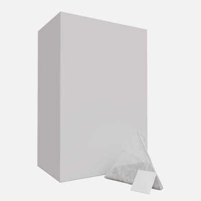 Closed Tea Box with Tea Bag