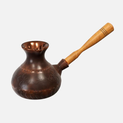 Coffee Pot with Wooden Handle