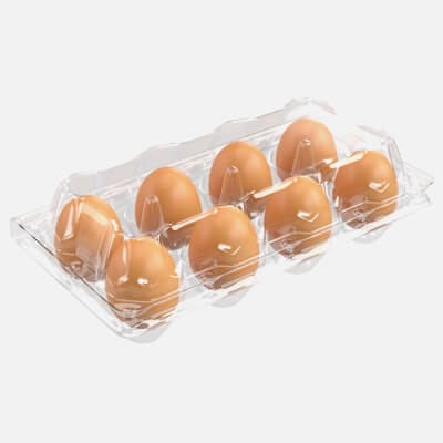 Egg Plastic Package 8 Eggs
