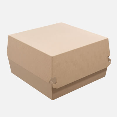 Empty Fast Food Cardboard Corrugated Box