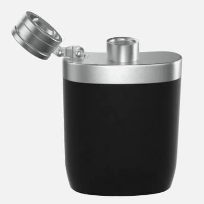 Flask Liquor Stainless Steel Plastic Wrap Open