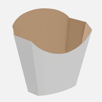 French Fries Fastfood Paper Box 01
