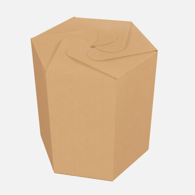 Hexagonal Tube Retail Cardboard Box 01