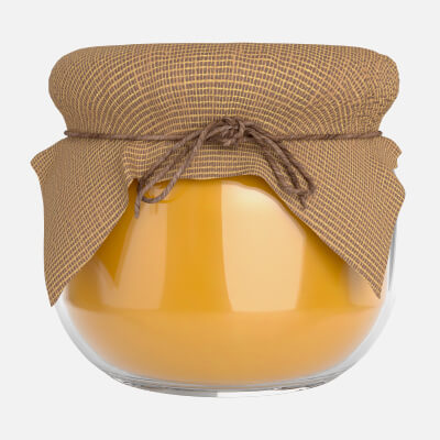 Honey Jar Small with Fabric