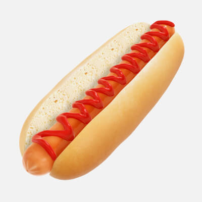 Hot Dog with Ketchup
