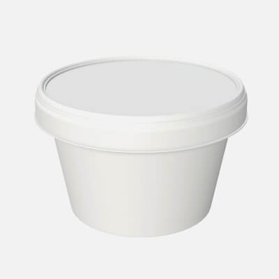 Ice Cream in Paper Package for Mockup Closed 3