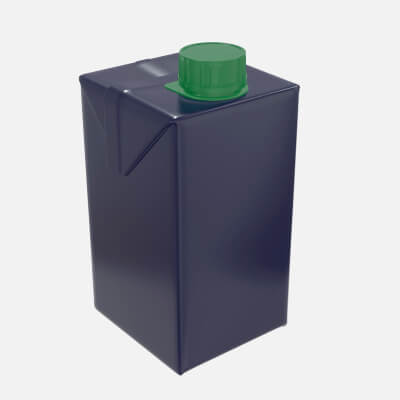 Juice Cardboard Box Packaging with Cap 500ml