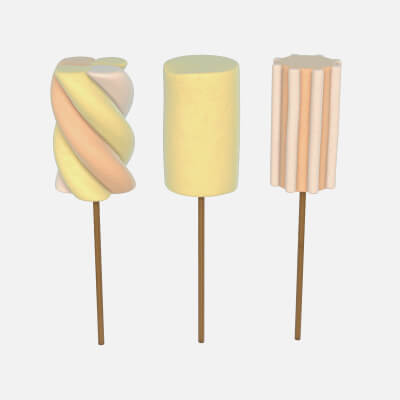 Marshmallows Colorful on Stics