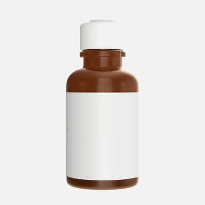 Medicine Small Glass Bottle Mockup 03