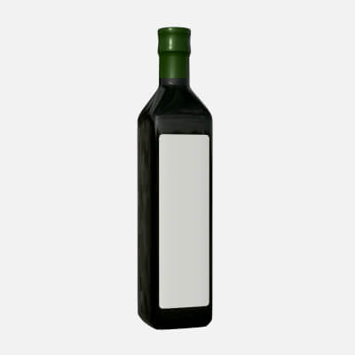 Olive Oil Bottle with Blank Label