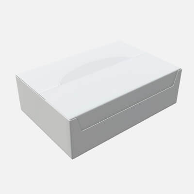 Package Blank White Closed Mock Up