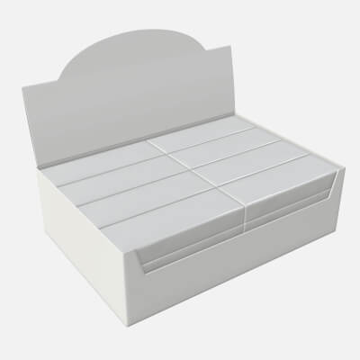 Package Blank White with Waffle Wraps Mock Up 01