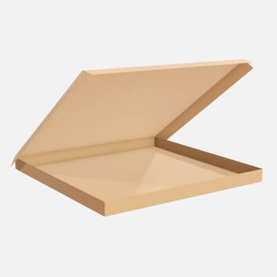 Pizza Cardboard Box Open 01