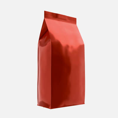 Plastic Coffee Bag Package Packet Medium Mockup