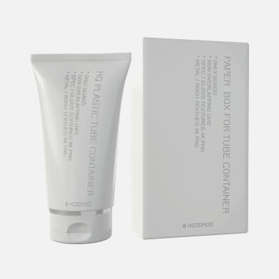 Plastic Tube Container with Paper Box 02