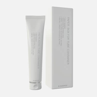 Plastic Tube Container with Paper Box 04