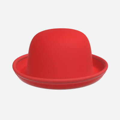 Red Bowler Hat