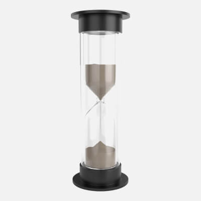 Sandglass Hourglass Egg Sand Timer Cylindrical Shape Small